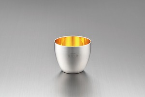 Barware Sake Cup Sakura 24-Karat Gold Made in Japan