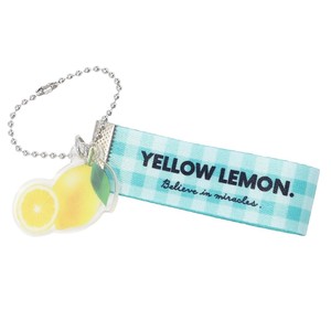 Tape Key Ring Yellow Lemon