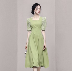 Casual Dress Plain Color One-piece Dress Ladies'