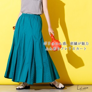 Skirt Long Skirt Made in India Spring/Summer Cambric