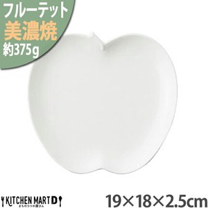 Mino ware Main Plate Apple 19 x 18 x 2.5cm