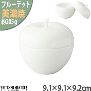 Mino ware Milk&Sugar Pot Apple 9.1 x 9.2cm