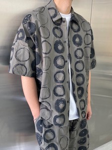 pattern Repeating Pattern Nylon Short Sleeve Shirt