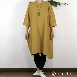 Casual Dress Tunic Natural One-piece Dress