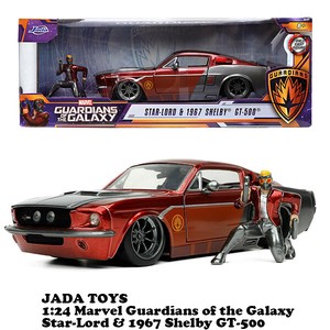 1:24 MARVEL GUARDIANS OF THE GALAXY 1967 SHELBY GT-500 w/STAR-LORD Model Car