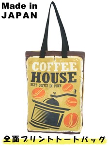 Tote Bag coffee Canvas Size M Made in Japan