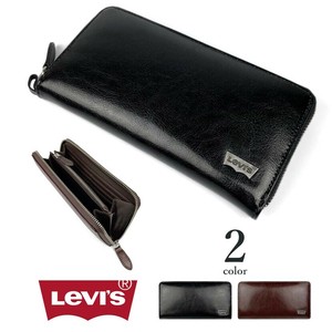 【全2色】 Levi's リーバイス ラウンドファスナー ウォレット 長財布 リアルレザー（11128203） 父の日