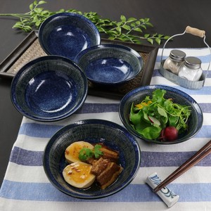 Light-Weight Lapis Lazuli Mini Dish 1 4 5 Pcs Mino Ware