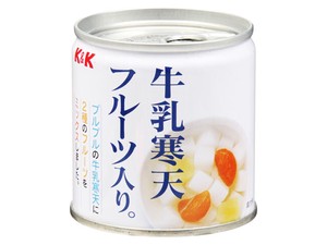 K&K 牛乳寒天フルーツ入り 195g x12 【フルーツ缶詰】
