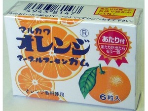 丸川製菓 20 オレンジマーブルガム 6粒 x33 【駄菓子】