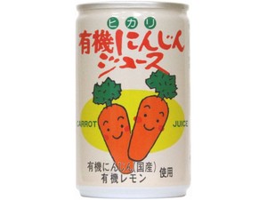 光食品 有機にんじんジュース 缶 160g x30 【野菜ジュース】