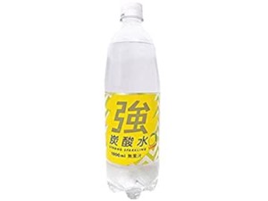 友桝飲料 強炭酸水 レモン 1L x15 【炭酸水】