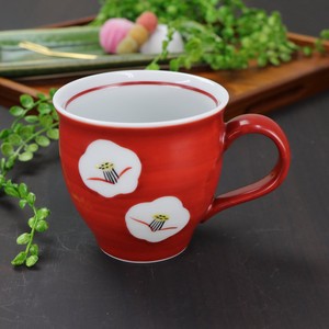 Hand-Painted Red Mug
