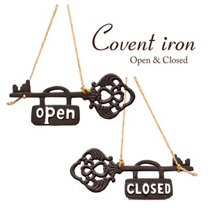 Covent Iron コベントアイアン［OPEN & CLOSED（鍵）］＜アイアン雑貨＞