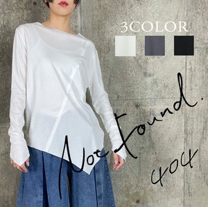 404 Mode Rayon Cool Material Cut boat Neck Long Sleeve Pullover