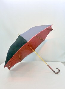 通年新作）雨傘・長傘-婦人　甲州産先染両面裏小花柄マイナスイオン日本製手開き雨傘