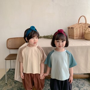 Kids' Short Sleeve Shirt/Blouse Bicolor T-Shirt Kids