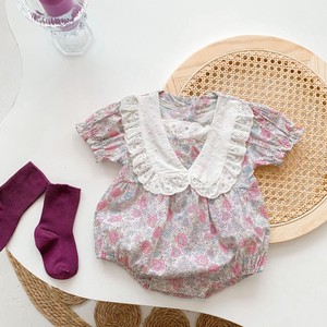 婴儿连身衣/连衣裙 新生儿 花卉图案