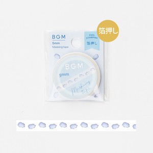 Washi Tape Blue Flower Foil Stamping M LIFE
