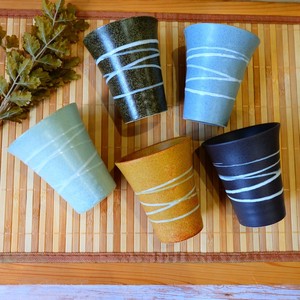 フリーカップ 【スパイラル】　日本製 美濃焼 陶器 おしゃれ カップ コップ タンブラー お茶 ロック