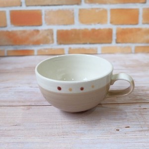 スープカップ 【ドットマロン】　日本製 美濃焼 食器 陶器 うつわ スープ 手付き おしゃれ カフェ