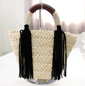 ハンドバッグ　レディースファッションバッグ　手編み　草編み　バッグ　柳　籐編み　カゴバッグ