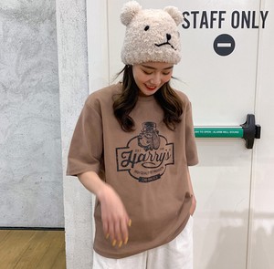Character Korea Fashion Top Outerwear Short Sleeve Ladies T-shirt Blouse