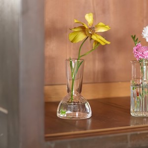 （高さ10cm）リューズガラス ワイズライン フラワーベース クリノリン／リサイクルガラス 花瓶