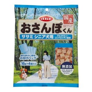 [デビフペット] おさんぽくん ササミ シニア犬用 15g×4袋入