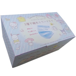【可愛らしい☆SANRIO】婦人子供用　サンリオ個包装　3層不織布カラーマスク　40枚箱入り