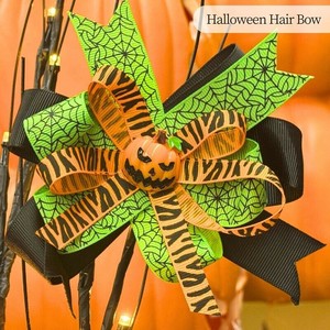 【予約販売】【2025年ハロウィン】ハロウィンリボンクリップ/髪飾り
