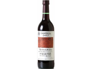 はこだて 無添加 キャンベルアーリー 赤 720ml【赤ワイン】【日本ワイン】