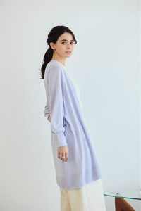 Waist Attached Long Cardigan