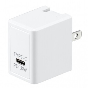PD対応USBアダプター1ポート18W ホワイト VFPD18WH