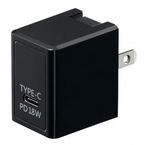 PD対応USBアダプター1ポート18W ブラック VFPD18BK