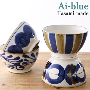 波佐見焼 どんぶり 丼 藍染窯 藍ブルー | 日本製 陶器 器