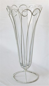 彩か｜Saika　White Hook Long Vase