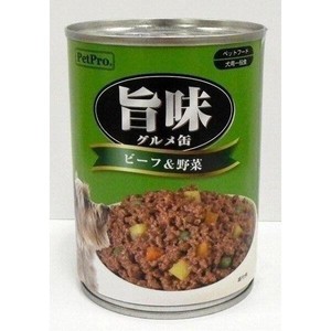 ペットプロジャパン　旨味グルメ缶　ビーフ＆野菜 375g