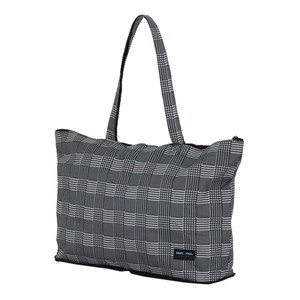Folded Tote Bag Checkered Stripe