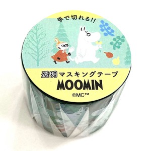 <MOOMIN>  透明マスキングテープ30W（緑）