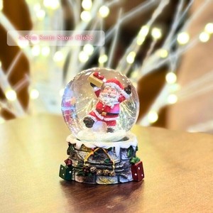 【予約販売】【2025年クリスマス】Φ45cmレジンサンタスノードーム