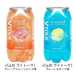 韓国ドリンク vTaLK 2種 透明缶 ジュース