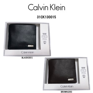 Calvin Klein(カルバンクライン)二つ折財布 小銭入れ付 本革 小物  カジュアル メンズ ck 31CK130015