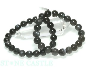 ☆高品質☆【天然石 ブレスレット】スリランカ産ブラックムーンストーン (約10〜10.5mm) 【天然石】