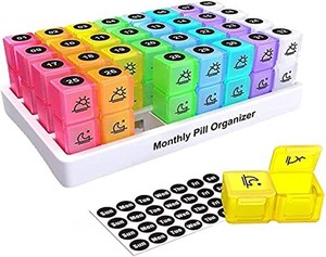 Pill Case Case Supplement Case 1 One Day 2 Portable Pill Case Carry