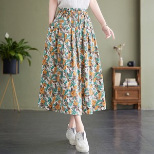 Floral Pattern Skirt Casual