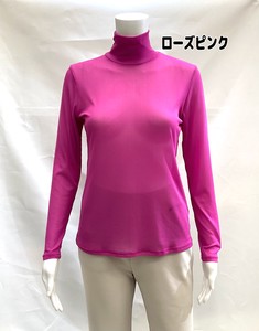 T-shirt High-Neck Tops Ladies' Cut-and-sew
