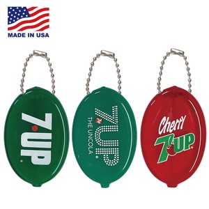 COIN CASE 7UP ラバー コインケース セブンアップ キーホルダー アメリカン雑貨 古着 MADE IN USA