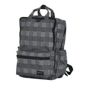 Folded Backpack Checkered Stripe