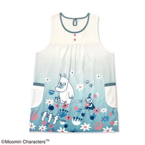 The Moomins Apron Blue Green Ivory 60